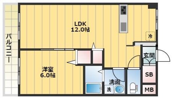 コーポシャルムの物件間取画像